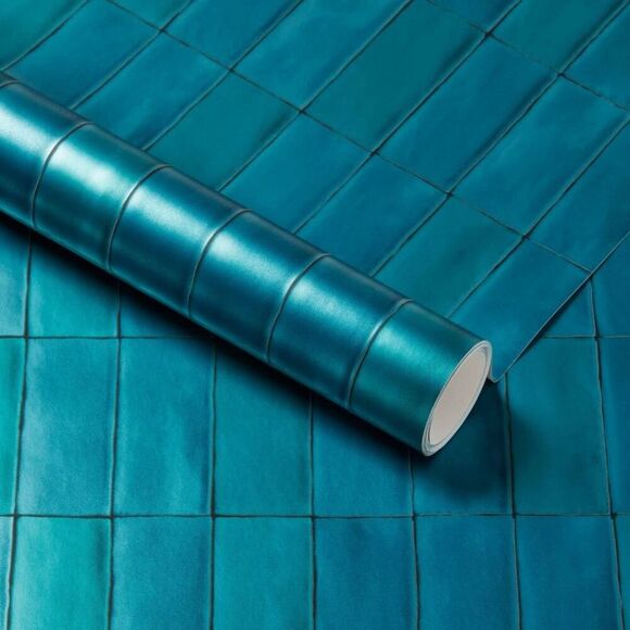 Threshold - Artisan Tile Wallpaper Peacock Pearl - Threshold Pearl - Picture 1 of 3